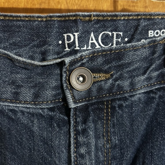 The Childrens Place Bootcut Jeans Dark Wash Kids Size 16 - Picture 3 of 6